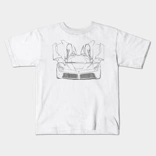 La Ferrari Wireframe Kids T-Shirt